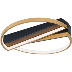 Deckenlampe Olga Gold/Schwarz Aluminium 8.5 cm - Farbe: schwarz-gold - Lichtfarbe: Warmweiss - Deckenlampe