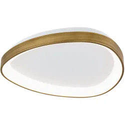 Deckenlampe Charlie Aluminium 6 cm - Farbe: Altmessing - Lichtfarbe: Warmweiss - Deckenlampe