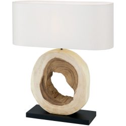 Tischlampe Nathan Holz 20 cm 63 cm - Farbe: natur - Tischlampe
