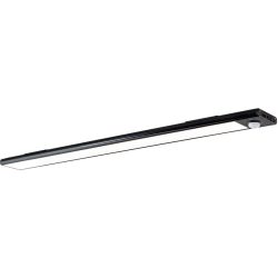 Unterbaulampe Norman Schwarz Aluminium 4 cm 1.4 cm - Lichtfarbe: Warmweiss - Unterbaulampe