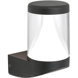 Wandlampe aussen Midnight Grau Aluminium 10.8 cm 20 cm - Farbe: anthrazit - Lichtfarbe: Warmweiss - Material: Aluguss - Wandlampe aussen