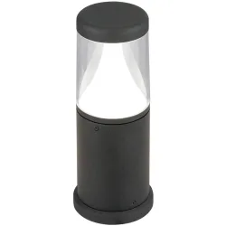 Stehlampe aussen Midnight Grau Aluminium 30 cm - Farbe: anthrazit - Lichtfarbe: Warmweiss - Material: Aluguss - Stehlampe aussen