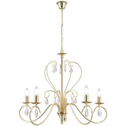 Kronleuchter Alessia Gold Stahl 58 cm - Kronleuchter