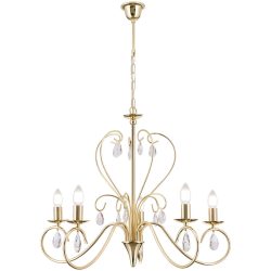 Kronleuchter Alessia Gold Stahl 58 cm - Kronleuchter