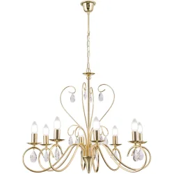Kronleuchter Alessia Gold Stahl 58 cm - Kronleuchter