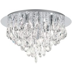 Deckenlampe Celeste Grau Stahl 28.5 cm - Farbe: chrom - Deckenlampe