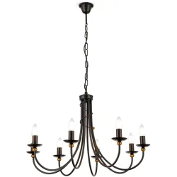 Kronleuchter Giovanni Stahl 50 cm - Farbe: Antik - Kronleuchter