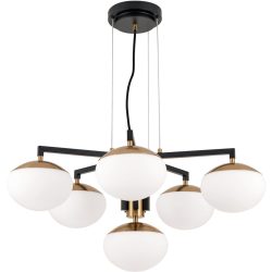 Kronleuchter Josephine Gold/Schwarz Stahl 34 cm - Farbe: schwarz-gold - Kronleuchter