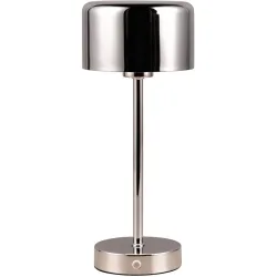 Tischlampe Feliks Silber Metall 30 cm - Farbe: chrom - LED - Tischlampe- LED Energiesparlampe