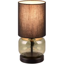 Tischlampe Olly Schwarz Metall 28.5 cm - Farbe: schwarz matt - Tischlampe
