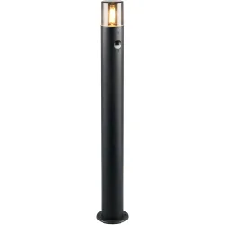 Aussenlampe Cisoo Schwarz 80 cm - Farbe: schwarz matt - Material: Aluminium-Druckguss - Aussenlampe