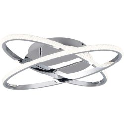 Deckenlampe Enal Grau Metall 58 cm 9 cm - Farbe: chrom - LED - Deckenlampe- LED Energiesparlampe
