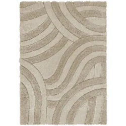 Teppich Vetto Beige Polyester 230 cm 160 cm - Farbe: Natural - Material: Recycled Polyester - Teppich