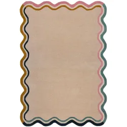 Teppich Lonni Beige/Mehrfarbig Wolle 290 cm 200 cm - Farbe: Beige, Mehrfarbig - Teppich