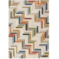 Teppich Ossu Mehrfarbig Wolle 170 cm 120 cm - Farbe: Multifarbig - Teppich