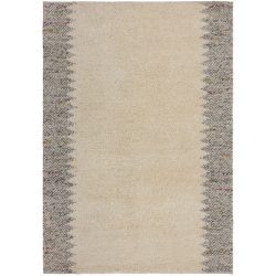 Teppich Minerex Grau/Weiss Wolle/Polyester 230 cm 160 cm - Farbe: Grau, Warmweiss - Material: Wolle, Polyester - Teppich