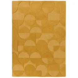 Teppich Igreg Gelb Wolle 230 cm 160 cm - Farbe: ocker - Teppich