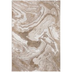 Teppich Elbra Beige/Weiss Stoff 230 cm 160 cm - Teppich