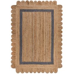 Teppich Graya Braun/Grau Jute 230 cm 160 cm - Farbe: natur, grau - Teppich
