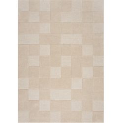 Teppich Checki Beige Wolle 230 cm 160 cm - Teppich