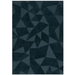 Teppich Zard Blau Wolle 230 cm 160 cm - Farbe: teal - Teppich
