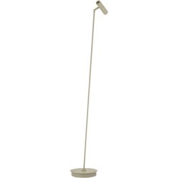 Stehlampe Tom Pro Weiss Metall 137 cm - Farbe: sand - LED - Lichtfarbe: Extra warmweiss - Helles Neutralweiss - Stehlampe- LED Energiesparlampe