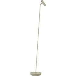 Stehlampe Tom Pro Weiss Metall 137 cm - Farbe: sand - LED - Lichtfarbe: Extra warmweiss - Helles Neutralweiss - Stehlampe- LED Energiesparlampe