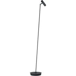 Stehlampe Tom Pro Schwarz Metall 137 cm - LED - Lichtfarbe: Extra warmweiss - Helles Neutralweiss - Stehlampe- LED Energiesparlampe