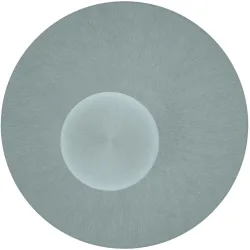 Deckenlampe Stella Silber Metall 45 cm 4 cm - Farbe: Aluminium eloxiert - LED - Lichtfarbe: Extra warmweiss - Kaltes Tagesweiss - Deckenlampe- LED