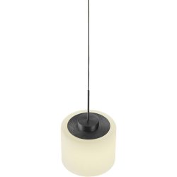 Pendellampe Abby Grau Metall 68 cm 180 cm - Farbe: anthrazit matt eloxiert - LED - Lichtfarbe: Extra warmweiss - Pendellampe- LED Energiesparlampe