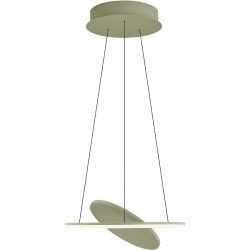 Pendellampe Haley Beige Metall 45 cm 180 cm - Farbe: sand - LED - Lichtfarbe: Extra warmweiss - Kaltes Tagesweiss - Pendellampe- LED Energiesparlampe