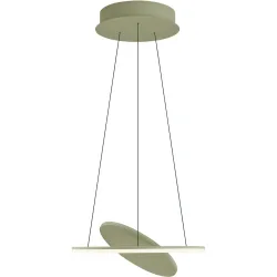 Pendellampe Haley Beige Metall 45 cm 180 cm - Farbe: sand - LED - Lichtfarbe: Extra warmweiss - Kaltes Tagesweiss - Pendellampe- LED Energiesparlampe