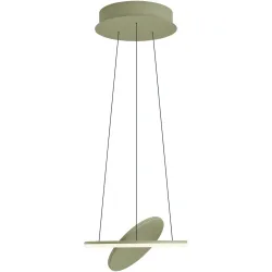 Pendellampe Haley Beige Metall 35 cm 180 cm - Farbe: sand - LED - Lichtfarbe: Extra warmweiss - Kaltes Tagesweiss - Pendellampe- LED Energiesparlampe