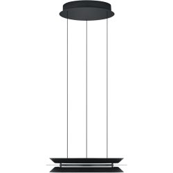 Pendellampe Lys Schwarz Metall 45 cm 180 cm - LED - Lichtfarbe: Extra warmweiss - Kaltes Tagesweiss - Pendellampe- LED Energiesparlampe