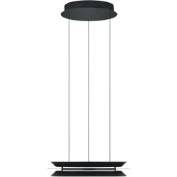Pendellampe Lys Schwarz Metall 45 cm 180 cm - LED - Lichtfarbe: Extra warmweiss - Kaltes Tagesweiss - Pendellampe- LED Energiesparlampe