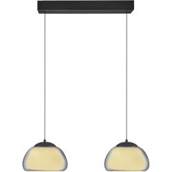 Pendellampe Luxxo Schwarz Metall 88 cm 180 cm - LED - Lichtfarbe: Extra warmweiss - Pendellampe- LED Energiesparlampe