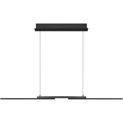 Pendellampe More Grau Metall 130 cm 200 cm - Farbe: anthrazit matt eloxiert - LED - Lichtfarbe: Extra warmweiss - Helles Neutralweiss - Pendellampe-