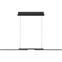 Pendellampe More Grau Metall 130 cm 200 cm - Farbe: anthrazit matt eloxiert - LED - Lichtfarbe: Extra warmweiss - Helles Neutralweiss - Pendellampe-