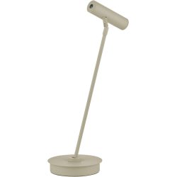 Tischlampe Tom Pro Beige Metall 47.5 cm - Farbe: sand - LED - Lichtfarbe: Extra warmweiss - Helles Neutralweiss - Tischlampe- LED Energiesparlampe