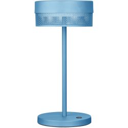 Tischlampe Mesh Blau Metall 14.5 cm 30 cm - Farbe: Pastellblau - LED - Lichtfarbe: Extra warmweiss - Tischlampe- LED Energiesparlampe