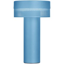 Tischlampe Mesh Blau Metall 14.5 cm 24 cm - Farbe: Pastellblau - LED - Lichtfarbe: Extra warmweiss - Tischlampe- LED Energiesparlampe