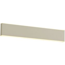 Wandlampe Delta-B Beige Metall 30 cm 4 cm - Farbe: sand - LED - Lichtfarbe: Extra warmweiss - Wandlampe- LED Energiesparlampe