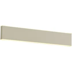 Wandlampe Delta-B Beige Metall 30 cm 4 cm - Farbe: sand - LED - Lichtfarbe: Extra warmweiss - Wandlampe- LED Energiesparlampe