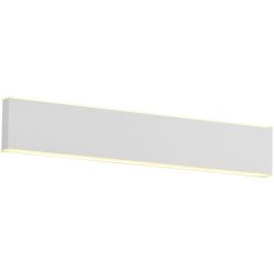 Wandlampe Delta-B Weiss Metall 30 cm 4 cm - LED - Lichtfarbe: Extra warmweiss - Wandlampe- LED Energiesparlampe