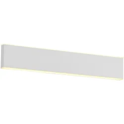 Wandlampe Delta-B Weiss Metall 30 cm 4 cm - LED - Lichtfarbe: Extra warmweiss - Wandlampe- LED Energiesparlampe