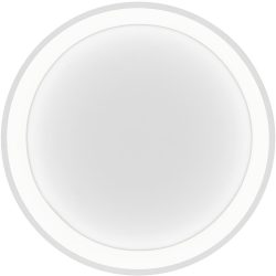 Deckenlampe Aaron Weiss Metall 48 cm 6.5 cm - LED - Lichtfarbe: Extra warmweiss - Deckenlampe- LED Energiesparlampe