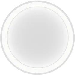 Deckenlampe Aaron Weiss Metall 48 cm 6.5 cm - LED - Lichtfarbe: Extra warmweiss - Deckenlampe- LED Energiesparlampe