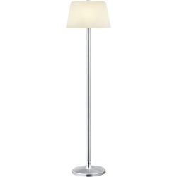 Stehlampe Elegance Silber/Grau Metall 35 cm 140 cm - Farbe: Nickel matt - Stehlampe
