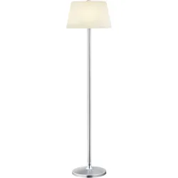 Stehlampe Elegance Silber/Grau Metall 35 cm 140 cm - Farbe: Nickel matt - Stehlampe