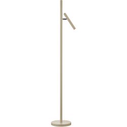 Stehlampe Streak Beige Metall 25 cm 134 cm - Farbe: sand - LED - Lichtfarbe: Extra warmweiss - Stehlampe- LED Energiesparlampe